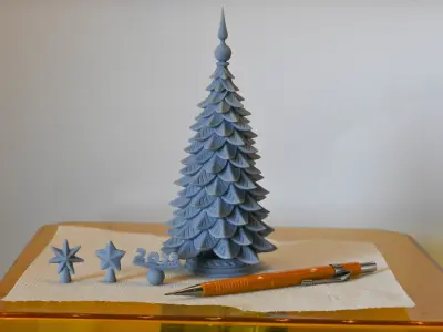 Christmas tree 3d pribtable model 3D print model