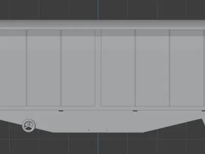 H0 1-87 scale Hbbills 308 freight car 3D print model