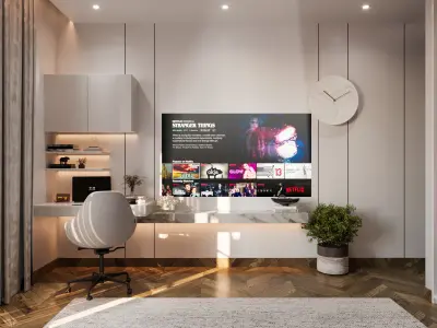 Guest Bedroom 01 3D model