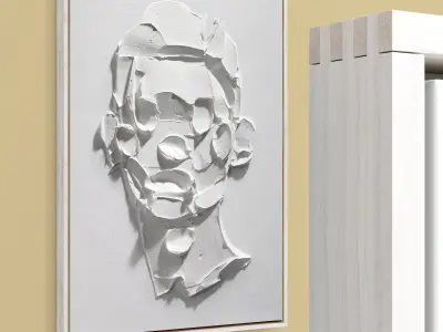 Plaster Two Frame 28 Low-poly 3D model