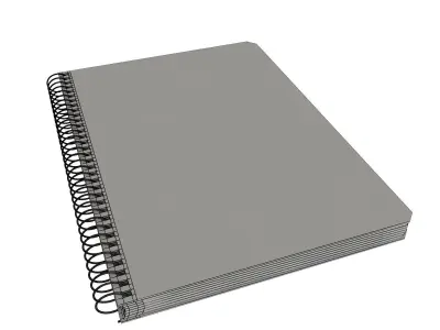 Sketchbook everything is alright notebook Free 3D model
