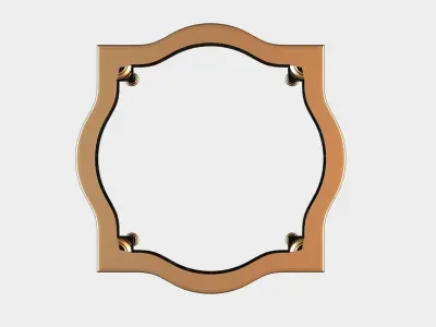 Carved coffee table for cnc 16 3D model