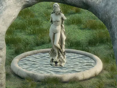 Temple Of Venus Low-poly 3D model