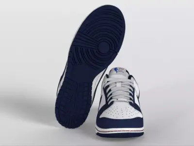 NBA x Nike Dunk Low EMB Low-poly 3D model