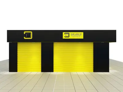 Car service entrance logo sign a607d 3D model