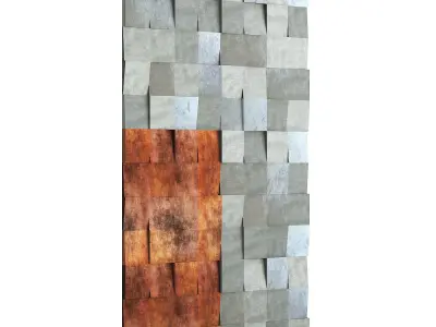 Metal Wall Panel 3D model