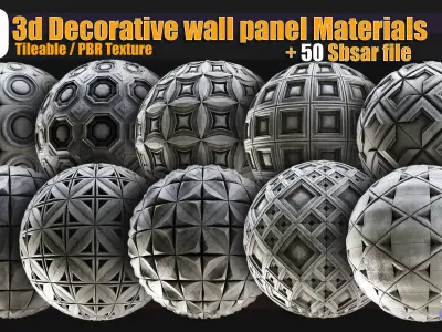 50 3d Decorative wall panel materials Texture