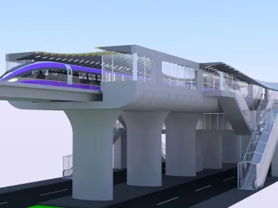 Maglev station 2024 3D model
