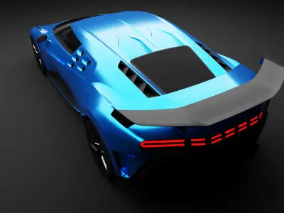 Bugatti 110 3D Model Low-poly 3D model