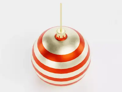 Christmas Ball Ornament V5 Low-poly 3D model