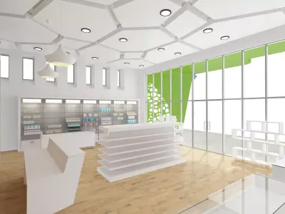 Pharmacy Beauty Store 3D model