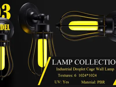 COLLECTION LAMP-CHANDELIER VOL01 3D model