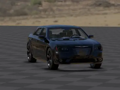 Dodge Chyrsler 300 Low-poly 3D model