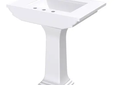 KOHLER K 2268 8 0 Memoirs Pedestal Bathroom Sink 3D model