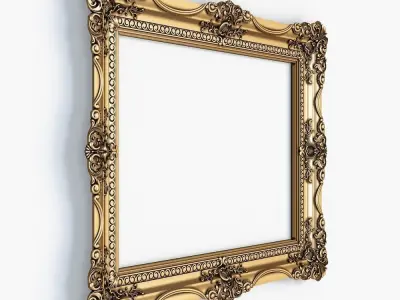 mirror frame for cnc 3D model