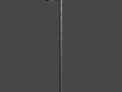 Streetlight street lamp Low-poly 3D model