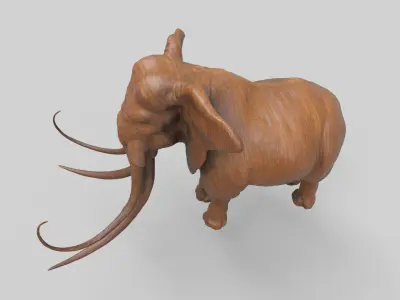 elephant mammoth creature  3D model