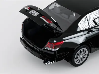 Honda Accord 2011 Low-poly 3D model
