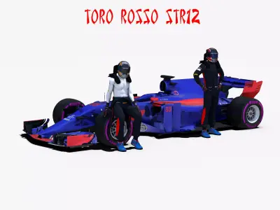 Toro Rosso STR12 Low-poly 3D model