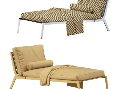 Chaiselongue Flexform Happy 3D model