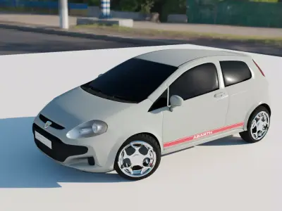 Fiat 500 Abarth 3D model