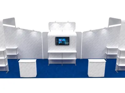 Exhibition booth 10x30ft 3DM010 3D model
