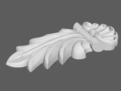 Central decor ornament for furniture 3D model 223