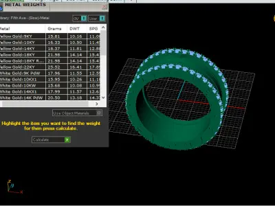 bvlgari ring 3D print model shop