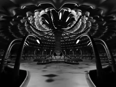 Modular Alien Base 3D model