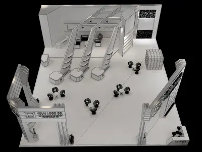 Booth Exhibition Stand a 546 3D model