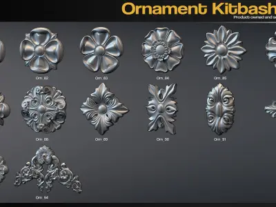 Ornament Kitbash Vol 1 3D model