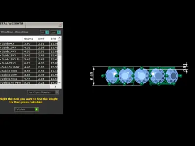 Italian Five Stones Ring Free 3D print model