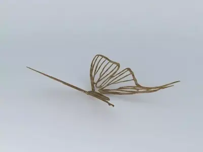 Butterfly Sculpture Free 3D model