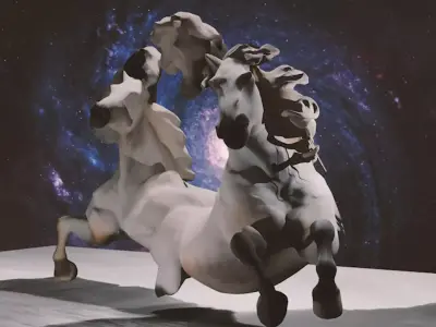 White Horses 3D model