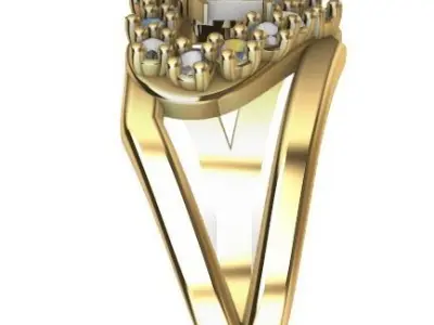  Anillo de 15 para dama-mujer -v- 3D print model