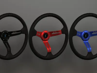Nardi deep corn steering wheel 3D model