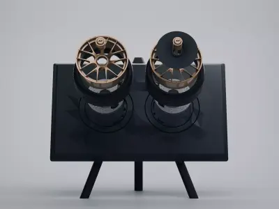 Porsche 911 GT3 RS 992 Wheel Art Desktop Display - Model 2 3D print model