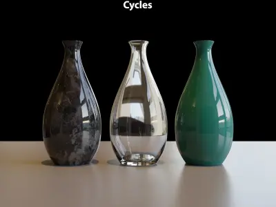 Vase - Cycles and Eevee Low-poly 3D model