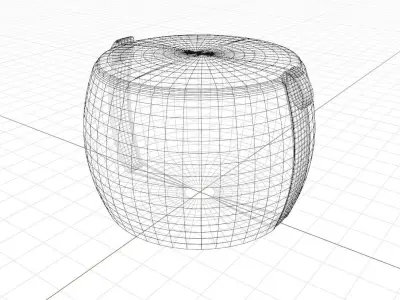 Ottoman stool 3D model