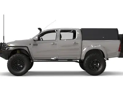 Toyota hilux Con defensa trasera y delantera  3D model
