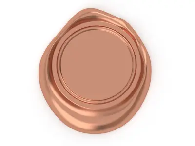 Wax seal Copper 3D model