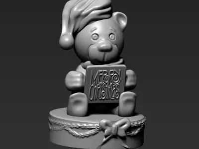 Christmas Bear 3D print model