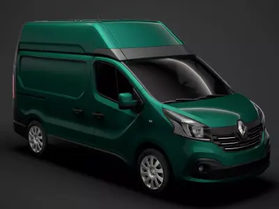 Renault Trafic Van L1H2 2018 3D model