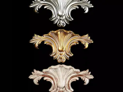 Classic carved 114 3D model