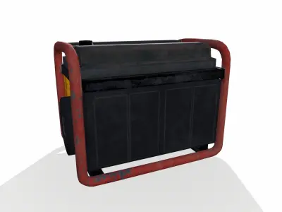 Electric Generator Portable Low-poly 3D model