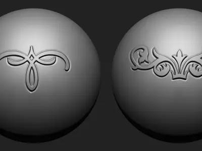 Ornament VDM Brush Pack  Vol3  30 in One 3D model