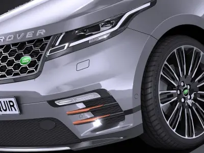 LowPoly Range Rover Velar 2018 Low-poly 3D model