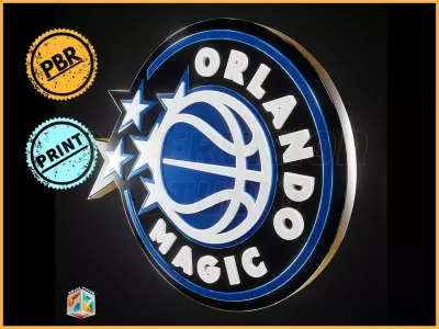 Orlando Magic logo - Cinematic - 3D print 3D model