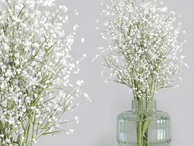 Collection Green Plants Bouquet Indoor 10 3D model