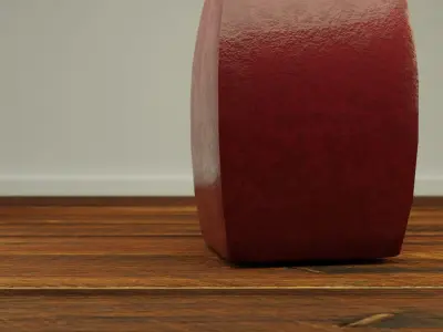 Decorative Cube Marble Vase Low-poly 3D model